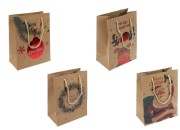 Božićne papirne poklon kese, dimenzija 180x100x230 mm sa ručkom - 12 kom raznih motiva-slika_proizvoda