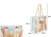 Božićna papirna poklon-kesa 150x60x145 mm sa ručkom od kanapa – 12 komada, različiti dezeni-dimenzije_slike