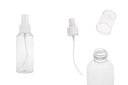 Providna PET flašica 100mL za lagane masne supstance sa sprejom i zatvaračem  - 12 kom-slika_proizvoda