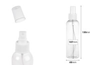 Providna PET flašica 150mL za lagane masne supstance sa sprejom i zatvaračem  - 12 kom-dimenzije_slike