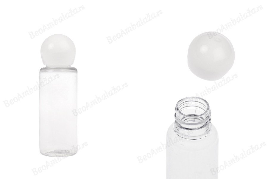 Plastična šampon boca 20mL sa okruglim zatvaračem - 50kom-slika_proizvoda