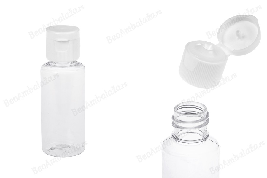 Plastična bočica za šampon 30 mL sa flip top zatvaračem - 12 kom-slika_proizvoda