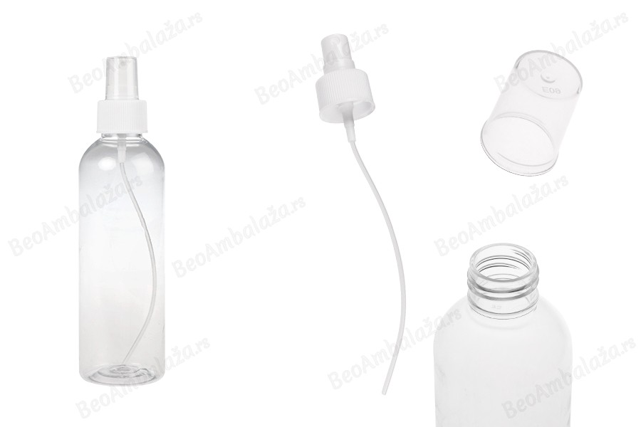Providna PET flašica 200mL za lagane masne supstance sa sprejom i zatvaračem  - 12 kom-slika_proizvoda