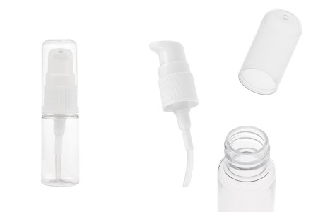 PET flašica 10mL za kreme sa pumpicom i providnim zatvaračem - 12 kom-slika_proizvoda