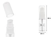 PET flašica 10mL za kreme sa pumpicom i providnim zatvaračem - 12 kom-dimenzije_slike