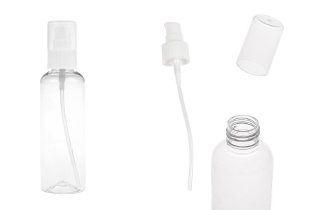 Plastična PET flašica 150mL za kreme sa pumpicom i zatvaračem - 12 kom-slika_proizvoda
