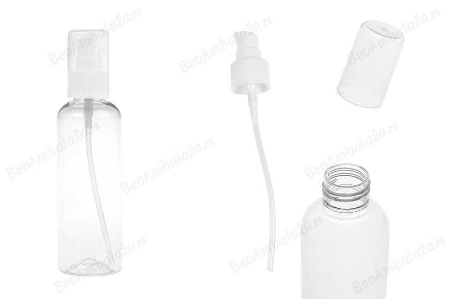 Plastična PET flašica 150mL za kreme sa pumpicom i zatvaračem - 12 kom-slika_proizvoda