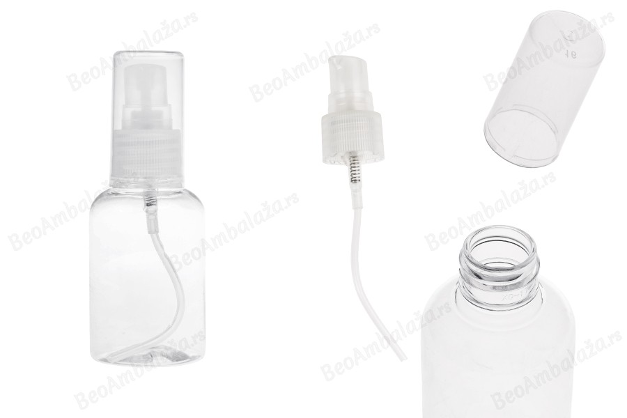 Providna PET flašica 50mL za kreme sa pumpicom - 12 kom-slika_proizvoda