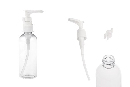 Plastična PET Flašica 100mL sa pumpicom za šampon - 12 kom-slika_proizvoda