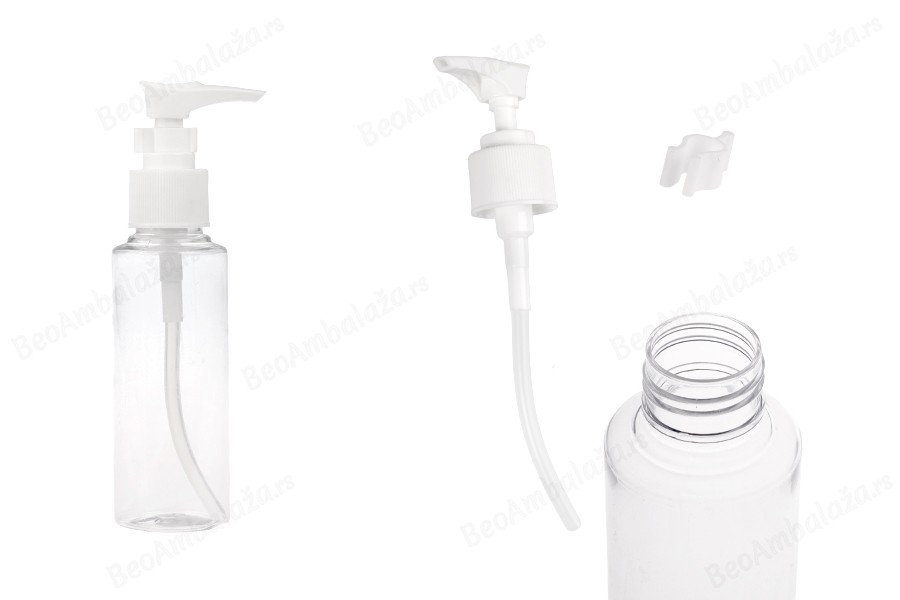 Plastična PET Flašica 100mL sa pumpicom - 12 kom-slika_proizvoda