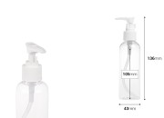 Plastična PET Flašica 150mL sa pumpicom - 12 kom-dimenzije_slike