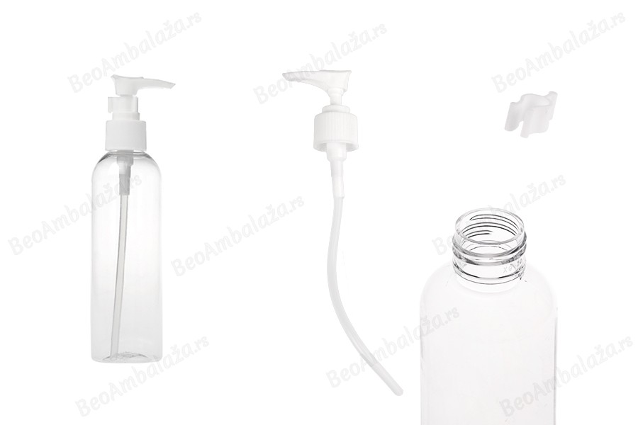 Plastična PET Flašica 180mL sa pumpicom za šampon - 12 kom-slika_proizvoda