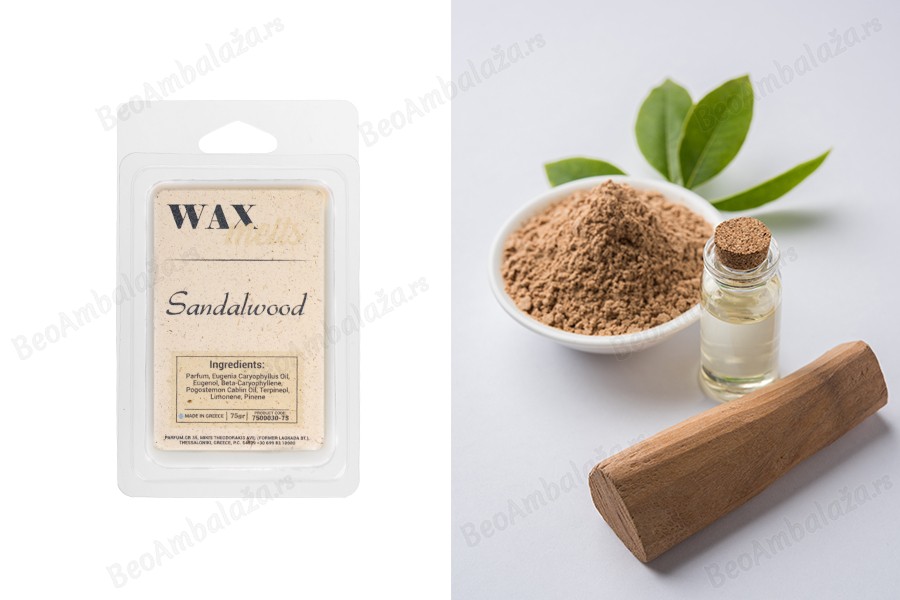 Melts vosak sa mirisom sandalovine (75g) - mirišljavi vosak za topljenje-slika_proizvoda