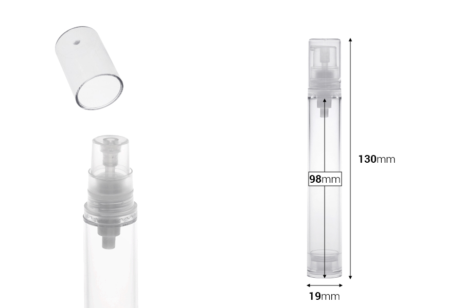 Airless tuba za kreme 17 ml u pakovanju od 12 komada-dimenzije_slike