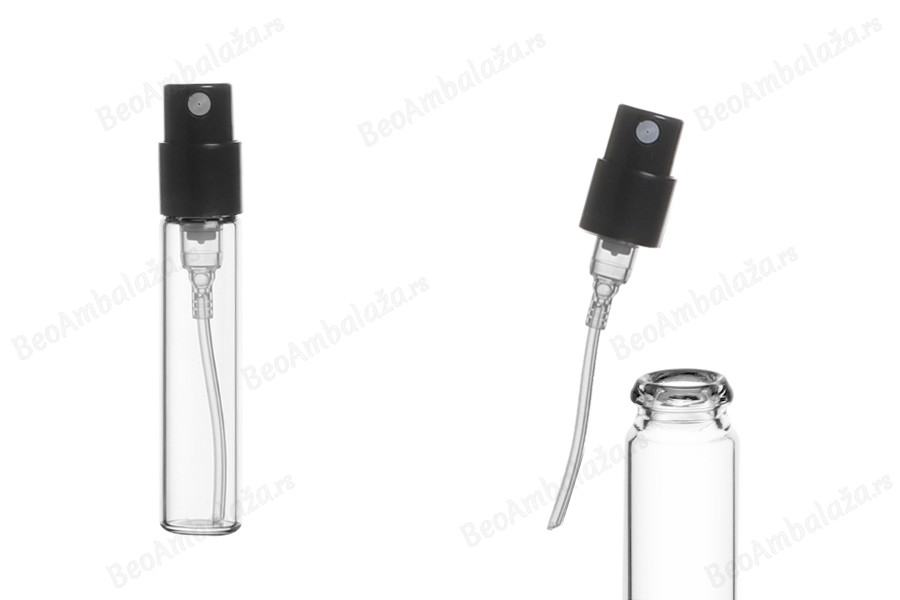 Staklena tester bočica za parfeme 2,5mL, sa sprejom - 100 kom-slika_proizvoda