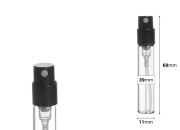 Staklena tester bočica za parfeme 2,5mL, sa sprejom - 100 kom-dimenzije_slike