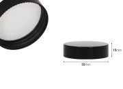 Plastični zatvarač sa unutrašnjom zaptivkom-dimenzije_slike