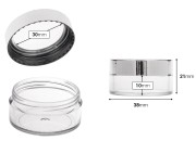  Akrilna teglica od 10 ml sa poklopcem - 12 kom-dimenzije_slike