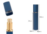 Staklena bočica za parfem sa sprejom od 10 ml unutar aluminijumskog kućišta, dostupna u različitim bojama.-dimenzije_slike