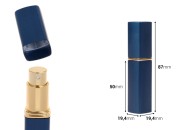 Staklena bočica za parfem sa sprejom od 10 ml u aluminijumskoj kutiji u raznim bojama-dimenzije_slike