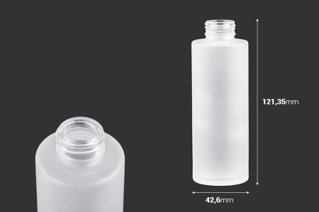 Staklena bočica od peskiranog stakla, 100mL, PP24-2