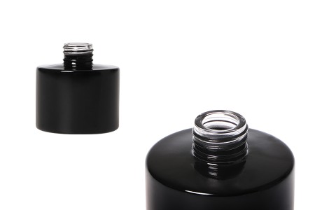 Staklena crna cilindrična bočica 100mL PP 28-slika_proizvoda