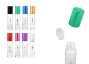 Staklena roll-on bočica 10mL sa staklenom kuglicom, srebrnim krstom i aluminijumskim zatvaračem - 12 kom-slika_proizvoda