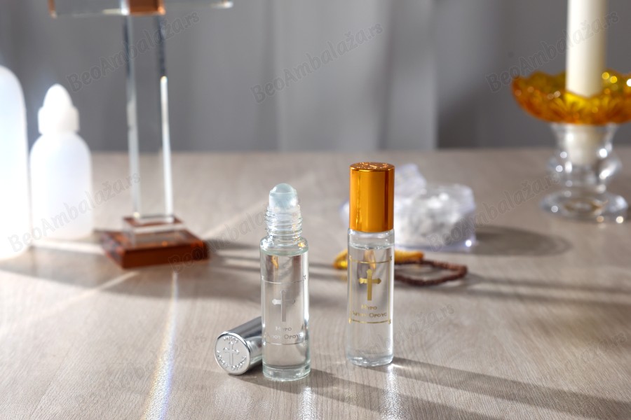 Staklena roll-on bočica 10mL sa staklenom kuglicom, krstom i aluminijumskim zatvaračem - 12 kom-grupa_slika