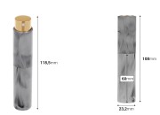 Parfemska bočica od 10 mL sa staklenom unutrašnjošću i twist up sprejom-dimenzije_slike