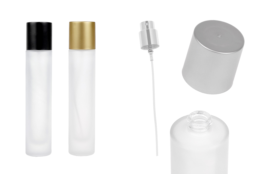 Peskirana parfemska bočica od 50mL sa raspršivačem i zatvaračem u raznim MAT bojama-slika_proizvoda