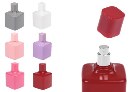 Staklena bočica za parfem 100 mL u raznim bojama sa sprejom i zatvaračem-1