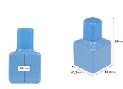 Staklena bočica za parfem 30 mL u raznim bojama sa sprejom i poklopcem-dimenzije_slike