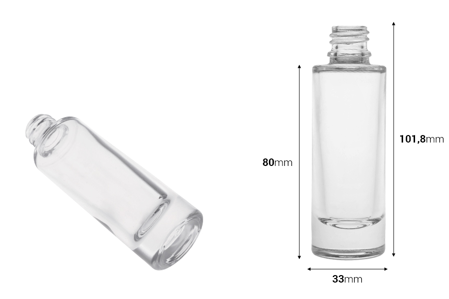 Providna staklena bočica 30mL sa grlom 18/415 Providna staklena bočica 30mL sa grlom 18/415