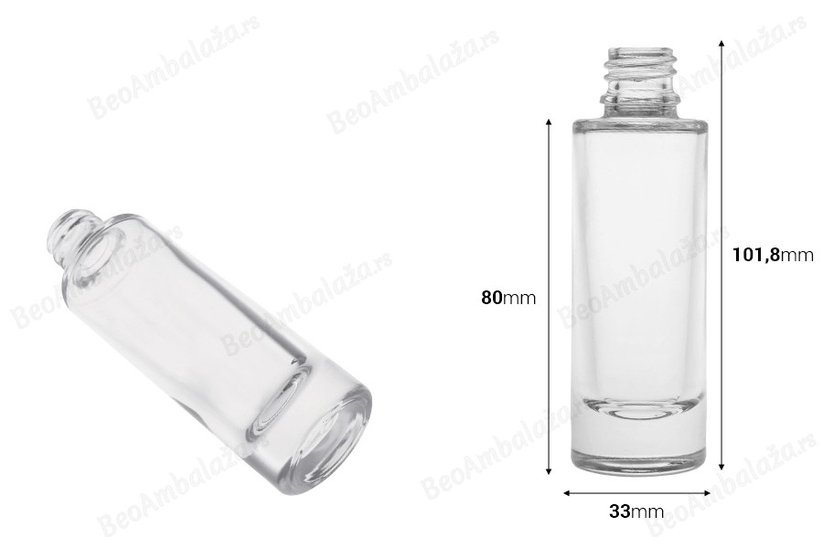 Providna staklena bočica 30mL sa grlom 18/415-dimenzije_slike