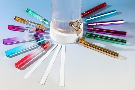 Staklena bočica za testere 10 mL sa aluminijumskim sprejom i providnim zatvaračem - 6 kom-grupa_slika