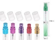 Staklena bočica za testere 10 mL sa aluminijumskim sprejom i providnim zatvaračem - 6 kom-dimenzije_slike