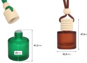 Cilindrična bočica za osveživač automobila 10mL, u mat boji sa drvenim zatvaračem i čepom - 25 kom Cilindrična bočica za osveživač automobila 10mL, u mat boji sa drvenim zatvaračem i čepom - 25 kom