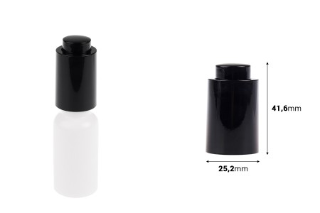 Aluminijumski zatvarač sa dugmetom za pipete od 5 do 100 mL-dimenzije_slike