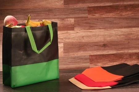 Ekološke, plastificirane non-woven vreće 270x110x320mm sa drškom koje se mogu reciklirati - 50 kom-2