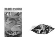 Aluminijumske DoyPack kesice 120x30x200mm sa zipom, transparentnom prednjom stranom, ovalnim dnom i sa mogućnošću termo zatvaranja – 100kom Aluminijumske DoyPack kesice 120x30x200mm sa zipom, transparentnom prednjom stranom, ovalnim dnom i sa mogućnošću termo zatvaranja – 100kom