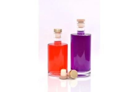 Cilindrična elegantna staklena flaša 500mL-2