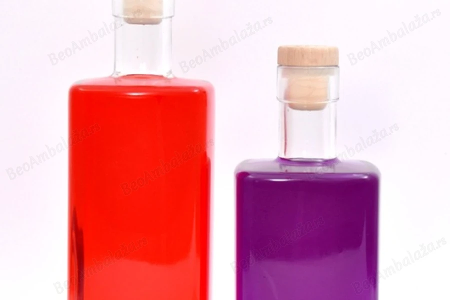 Četvrtasta staklena flaša 500mL-dimenzije_slike