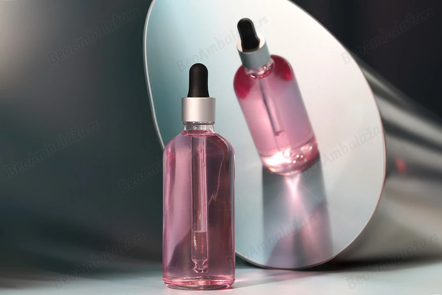 Providna staklena bočica za etarska ulja 100mL, sa grlom PP18 - bez zatvarača-grupa_slika