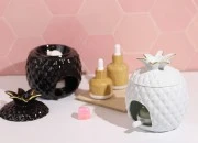 Keramički osveživač prostora za svećice i aromatična ulja u obliku ananasa-grupa_slika