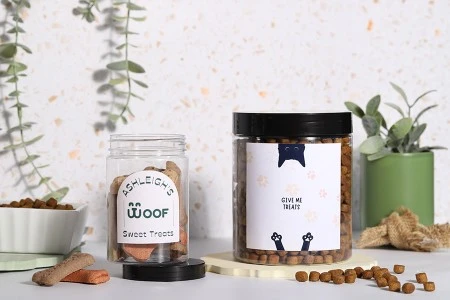 Plastična PET kutija 250mL za soli za kupanje, sa crnim zatvaračem 65x100 mm-3
