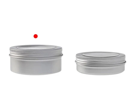 Aluminijumska kutija 150mL sa prozorom na poklopcu u srebrnoj boji - 12 kom-5
