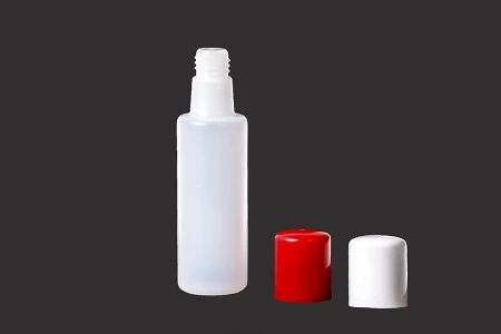 Plastična poluprovidna flašica od 100mL, sa ravnom kapalicom i zatvaračem u dve boje-2