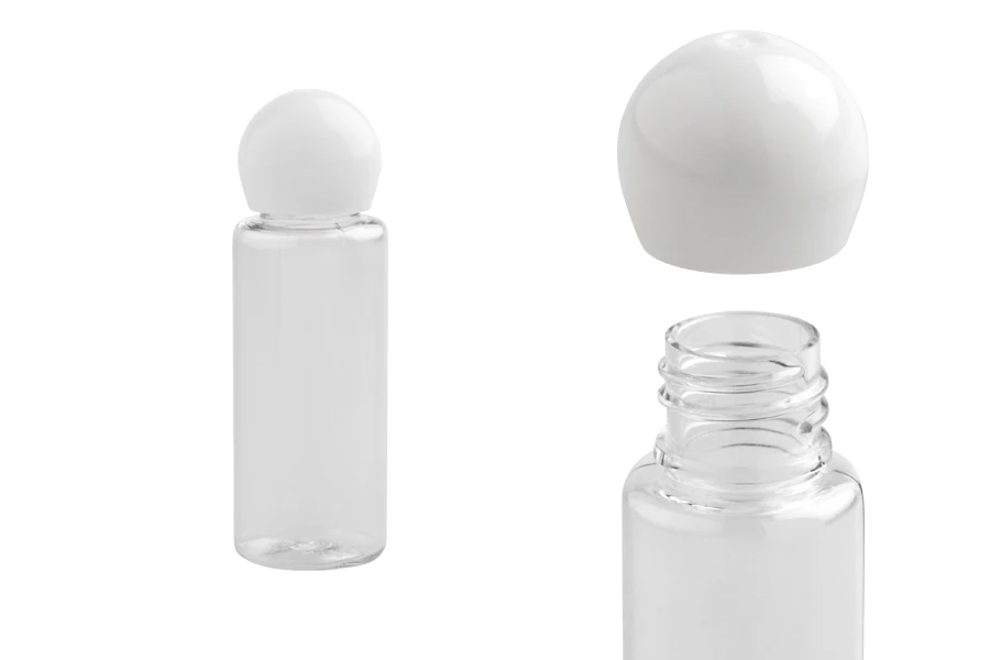 Plastična šampon boca 20mL sa okruglim zatvaračem - 50kom Plastična šampon boca 20mL sa okruglim zatvaračem - 50kom