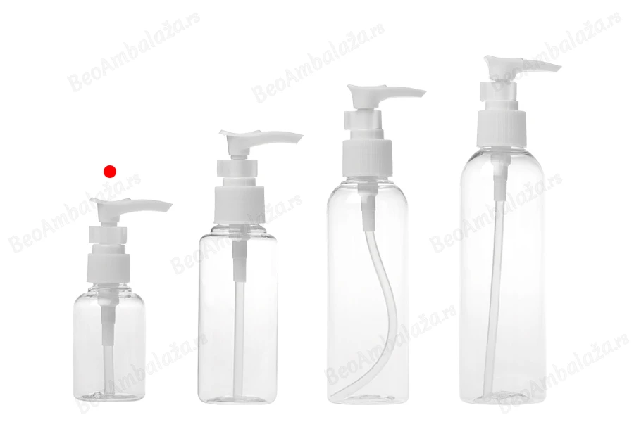 Providna PET flaša 50mL za pumpicom u dve boje za šampone - 12 kom-grupa_slika