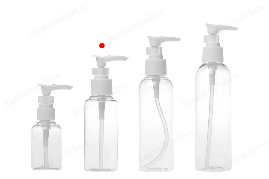 Plastična PET Flašica 100mL sa pumpicom - 12 kom-grupa_slika